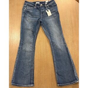 Fire & Rain Bootcut Jeans Women's Size 13 Blue Low Rise Stretch Denim 31 Inseam